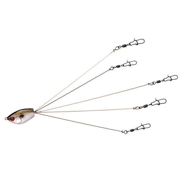 Yum Lures Yumbrella 7-Inch Tennessee Multi-Lure 5 Wire Rig, Tennesse Special, One Size
