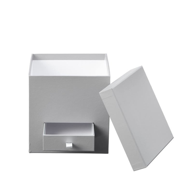 Oasis GREY SQUARE FLOWER GIFT FLOWER HAT BOX LINED WITH