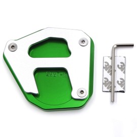HTTMT- Green Extension Kickstand Side Stand Foot Pad Compatible with Kawasaki Klr 650 2008-2019 [P/N: GZSP-JD-030]