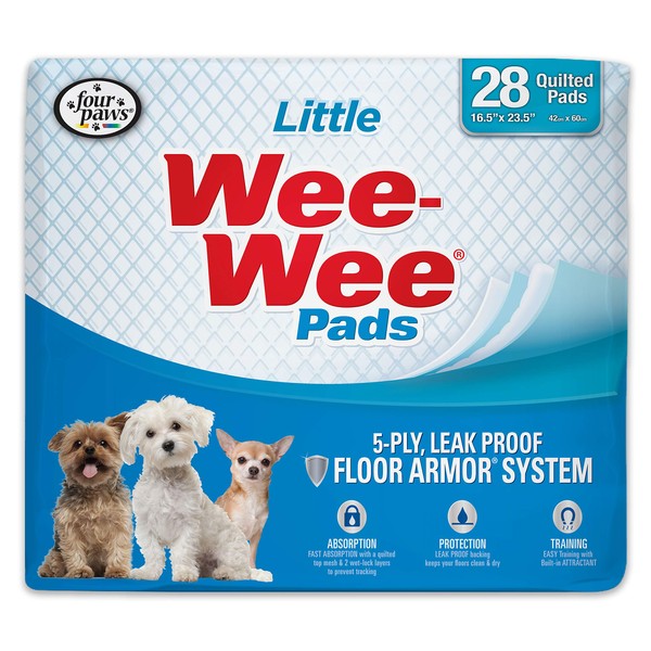 Four Paws Wee-Wee Small Dog Training Pads Little 28 Count