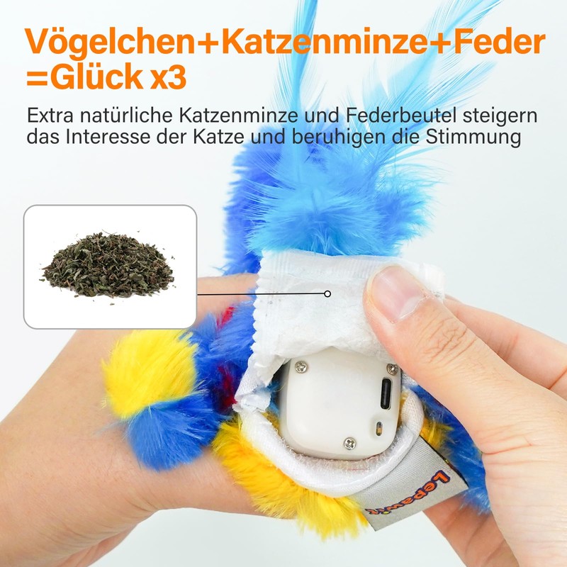 Lepawit Cat Toy, Interactive Cat Toy, Electric for Indoor Cat