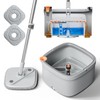 KZKR Spin Mop and Bucket Set with Self Separation Dirty