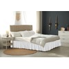 Ruffled White Queen Bed Skirt – Hotel-Quality Ruffles for Queen
