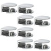 SAYAYO Glass Shelf Brackets Adjustable, Heavy Duty Clamp Holder for