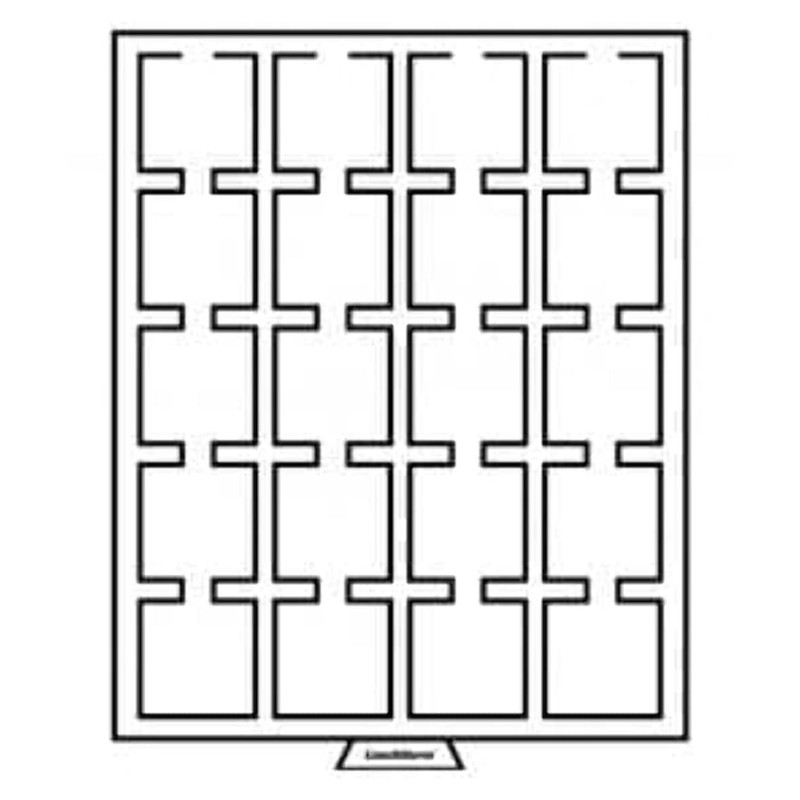 Lighthouse coin box QUADRUM, 20 square compartments up to 50