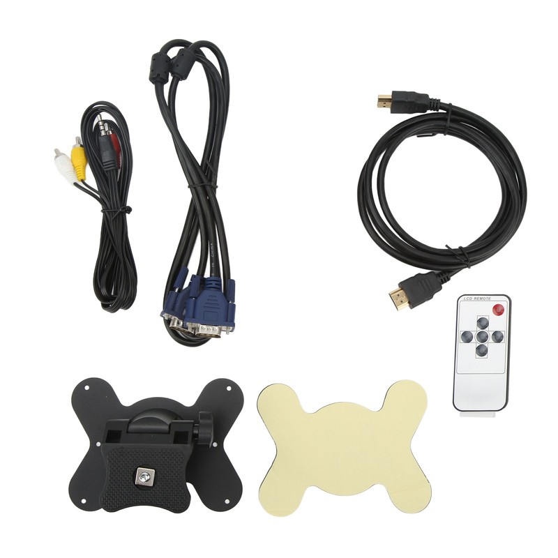 7in TFT LED Monitor VGA AV DC HD Multimedia Interface