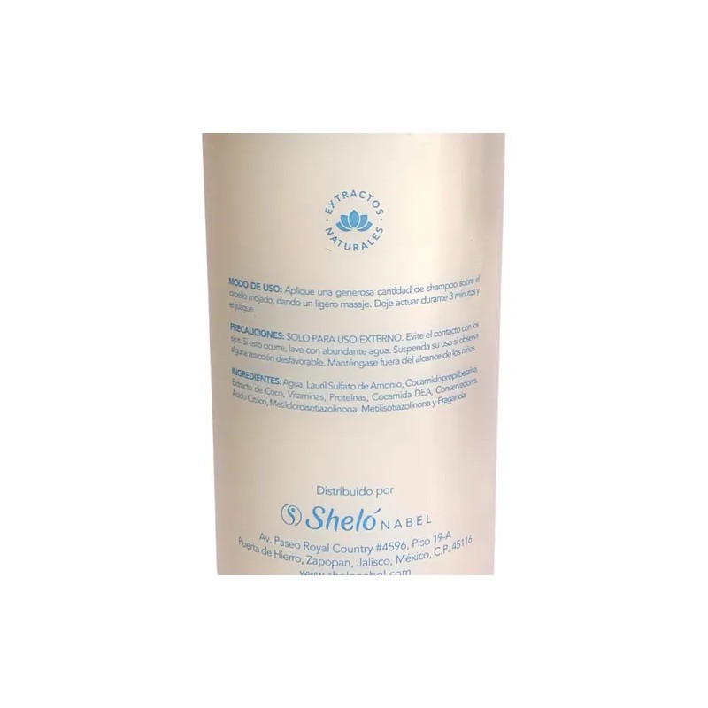 Shampoo De Coco Shelo Nabel® 530ml. 2 Piezas