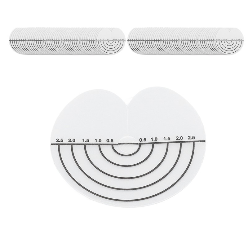 100Pcs Hair Heat Shield Guards with Scale Single Hole PVC