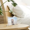 NIUBEE Acrylic Photo Frame, Transparent Picture Frame, Horizontal Tabletop Display,