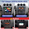For 2007-2012 Nissan Altima Apple CarPlay Car Radio Android 12