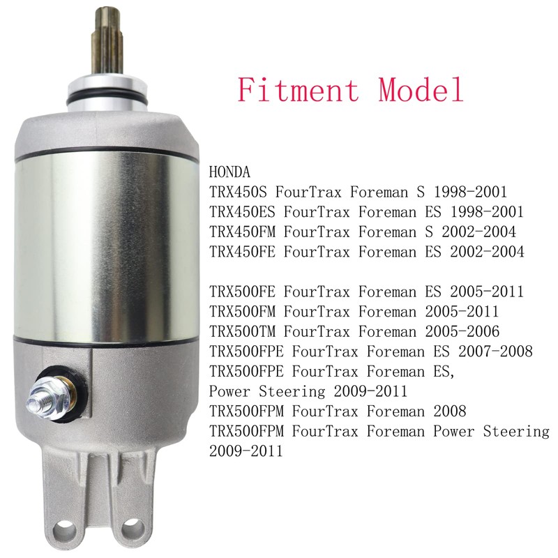 STABSOLI Starter Motor & Solenoid Relay & Ignition Switch for