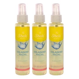 Colageno Facial Locion Humectante Shelo Nabel® 140ml. 3pzas