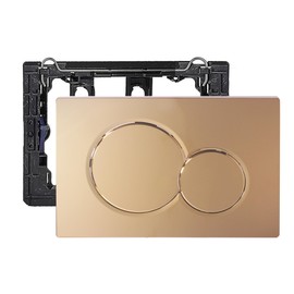 Dual Flush Actuator Plate Compatible with Geberit 115.770.46.6 Wall Mount Toilet Flush Actuator Plate Sigma01, Glossy Gold