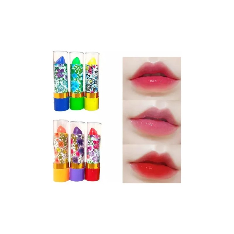Labiales Mágicos Florales Con Aroma 12 Piezas Hidratantes