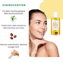 Wilco LA CURA Jojoba Oil - 15 ml to Go Bottle - 100% Pure & Natural - Suitable for All Skin Types