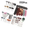 COHEALI 222Pcs Electric Grinding Tools Set Complete Accessory Kit with
