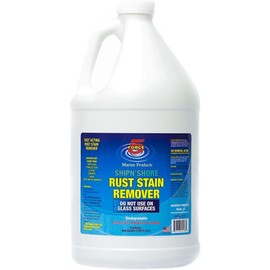 Force 5 SHIPN'SHORE, Rust Stain Remover, Instant Hull Cleaner, Vinyl, Fabric, Metal & Painted Surfaces - Removes Sprinkler Stains from Walls and Fences Instantly. (1, 1 gallon)