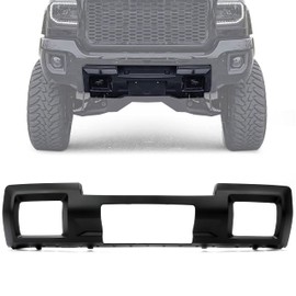 ECOTRIC Front Bumper Skid Plate Panel Lower Cover Compatible with 2015-2019 GMC Sierra 2500/3500 HD 4 Door Replace for GM1053104C 23178964 23178780 Black