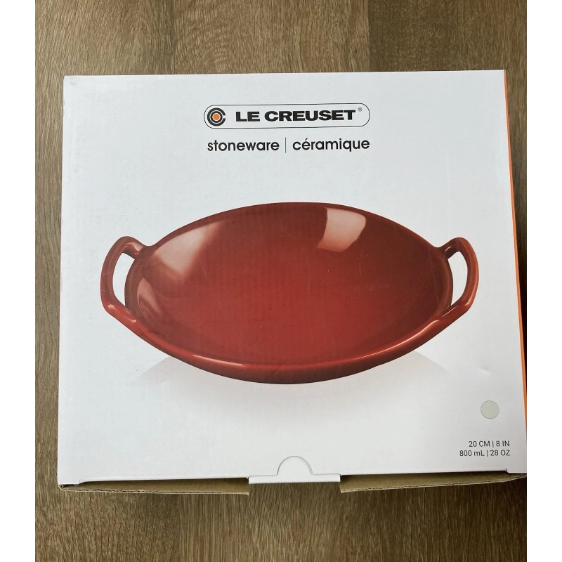 Le Creuset Lotus "Vapeur" LE CREUSET 8" Stoneware Wok Dish