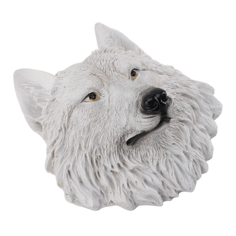 3D Simulation Animal Head Statues Wall Decor Resin Unique Exquisite