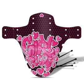 Riesel Design Dirt: Sparrow Mudguard Children's Bicycle / Front Splash Guard for Children Bicycle or Mountain Bike / Mudguard 16-29 Inch for Boys and Girls (Power Girl)