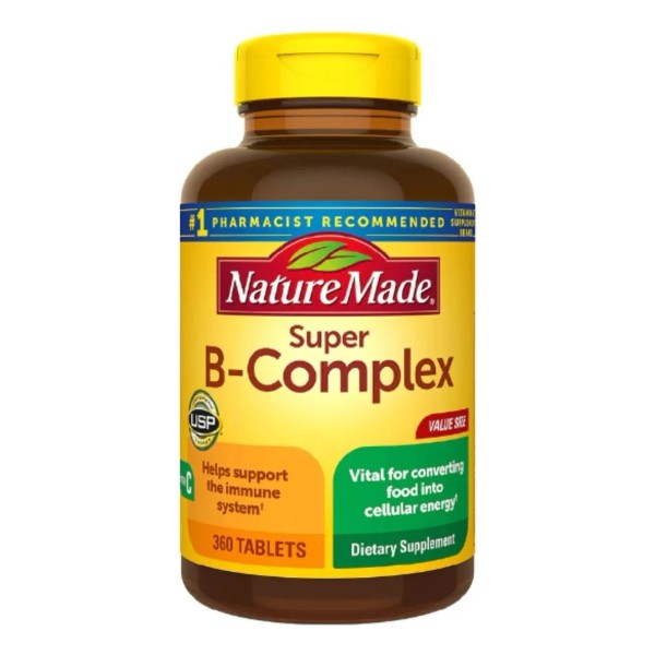 Super B-complex Nature Made Sistema Inmune 360 Tabletas apoya el