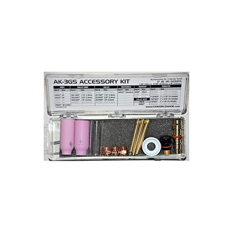 CK AK-3GS Accessory Kit 3 Series Gas Saver (1/16, 3/32,