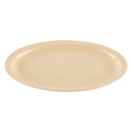 G.E.T. OP-614-T Melamine Oval Serving Platter, 13.25" x 9.75", Tan (Set of 12)