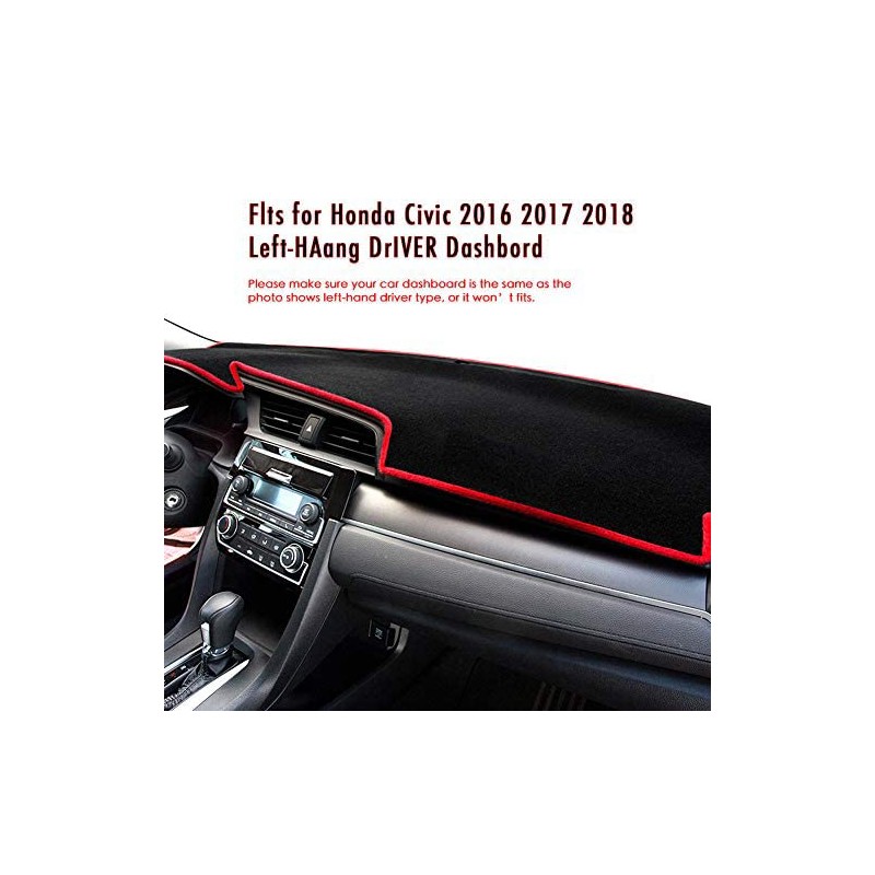 PGONE - Protector de salpicadero para Honda 10th Civic 2016