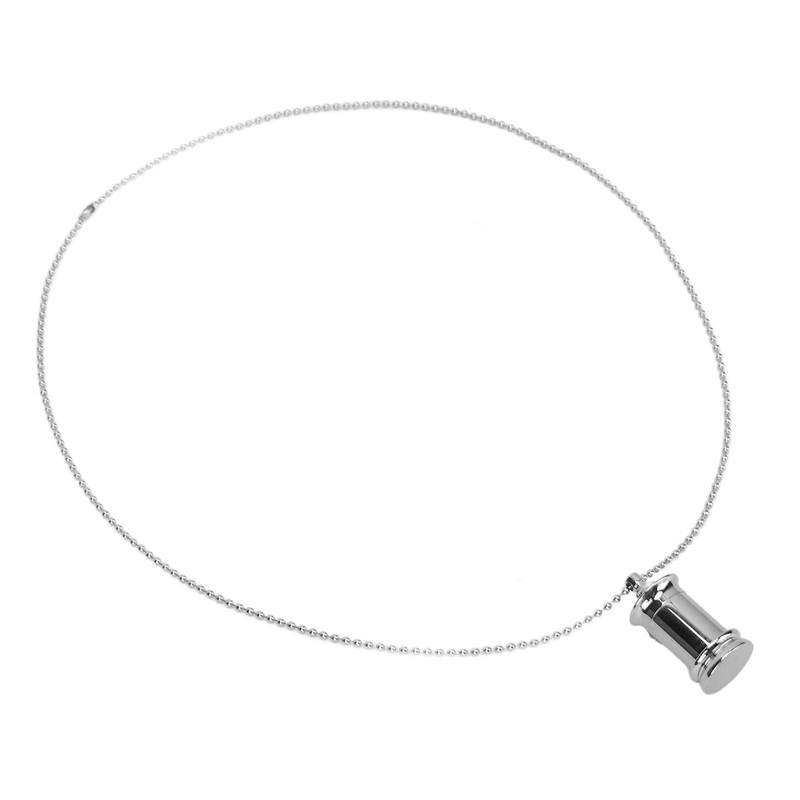 Ashes Necklace Perfume Pendant Pet Cremation Jewelry Titanium Steel Tower