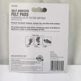 ACE Self Adhesive Felt Pads HEAVY DUTY Brown 3/4" dia.   20 pc.   #5731559