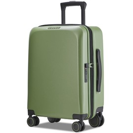Verage Freeland Carry On Luggage with X-Large Spinner Wheels, Expandable Hardside Travel Luggage, Rolling Suitcase TSA Approved (20-Inch, Green)
