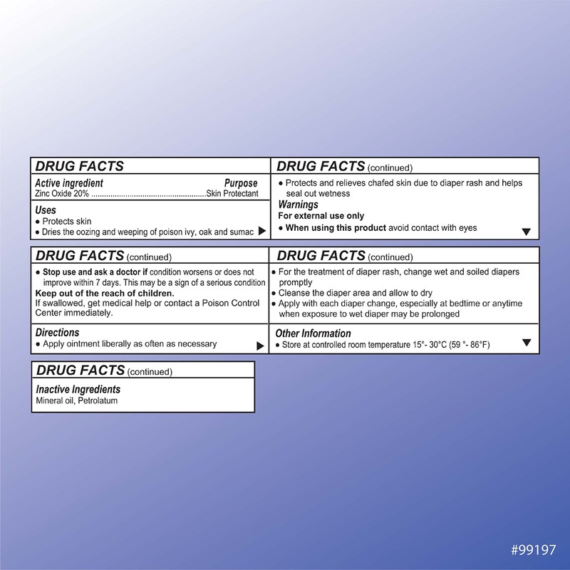 Quality Choice Zinc Oxide Ointment Skin Protectant 2oz Each (Pack