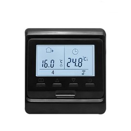 Minco Home Programmable Tuya Smart WiFi Thermostat Electric Heating Warm Floor Temperature Controller for Water/Gas Boiler Voice Control Room Thermostat (Black, for Water/Gas Boiler)