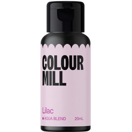 Colour Mill Aqua Blend Food Colouring Liquid Lilac - Edible Food Paint for Royal Icing, Macarons, Meringue, Fondant, Jellies, Beverages and more - 20 ml