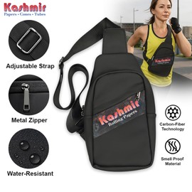 Kashmir Essentials Sling Bag – Small Crossbody Backpack for Women & Men | Lightweight Travel Daypack for Hiking, Running, Casual Use | Waterproof Shoulder Chest Bag with Adjustable Strap