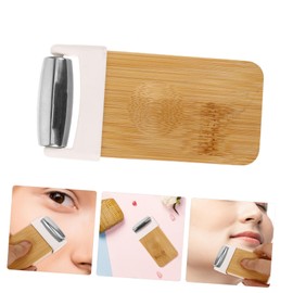 BIUDECO Jade Roller Facial Massage Tool Natural Wood Portable Skin Care Roller Eye Care Massage 's Face