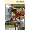 Outdoor timer - magical glow of lights automatically controlled -