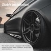 0XBIT Hub Caps, 60 mm, Pack of 4 Black Wheel
