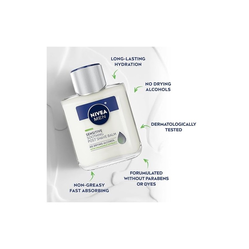 Bálsamo para después del afeitado NIVEA FOR MEN Sensitive 3.30