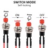 RUNCCI-YUN 4 x 7 mm Pre-Wired Mini Self-Locking Pressure Switch,