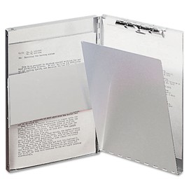 Saunders 10519 Snapak Aluminum Side-Open Forms Folder 1/2-Inch Clip 8 1/2 x 14 Sheets Silver