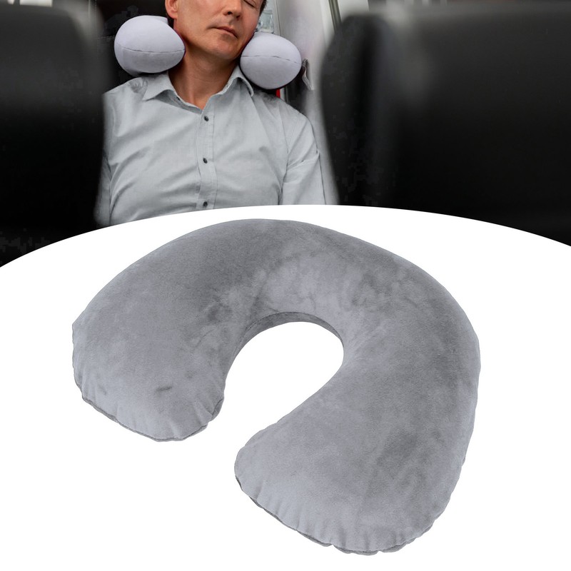 U Shape Neck Pillow Inflatable Soft Comfortable Ergonomic Design Neck