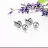 Titanium Earrings for Sensitive Ears,Titanium Stud Earrings for Women, Ball
