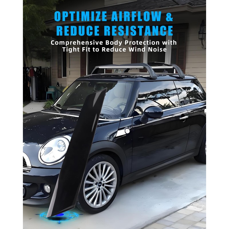 DYNVEX Windshield A-Pillar Trim Molding for Mini Cooper R55 R56