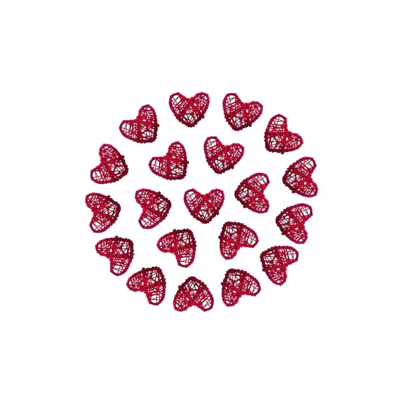 Heart Rattan Ball Sepakraga Vase Filler Ball Craft Photo Shooting