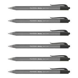 Paper Mate InkJoy 100RT Retractable Ballpoint Pens Pack of 6: Paste Medium Black