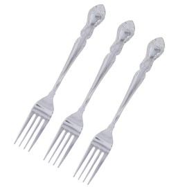 Takagi Stainless Steel Forks, Set of 3, Bulk Purchase, For Desserts and Everyday Meals, Cutlery, Silver, Forks, Simple, Dessert, Meal, Pasta