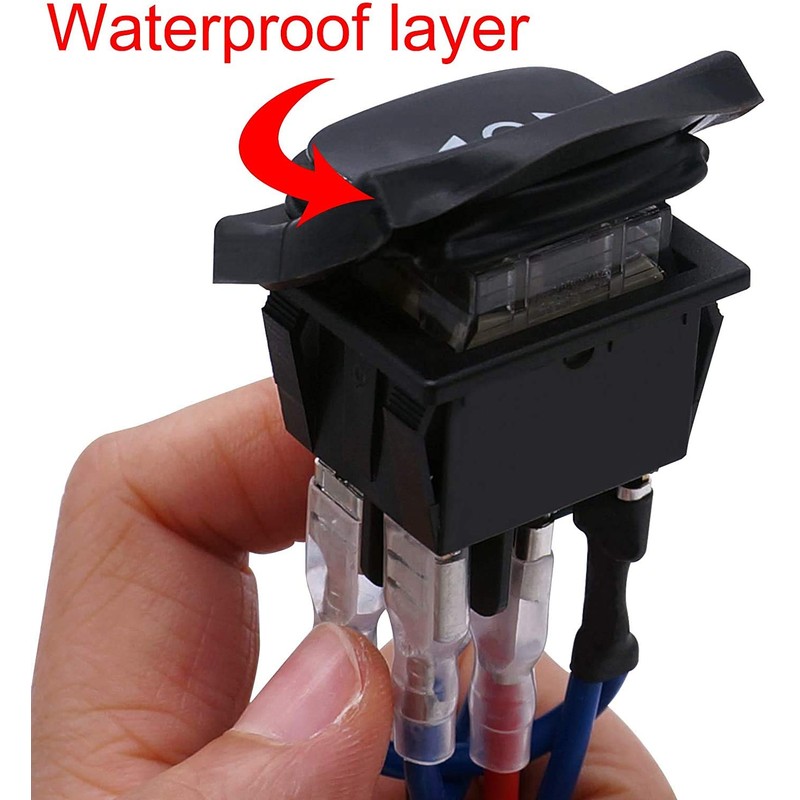 Taiss/Waterproof Momentary Polarity Reverse Switch DC 12V 10A Motor Control