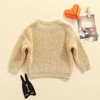 Pivanzore Baby Girl Boy Toddler Knit Sweater Cute Round Neck